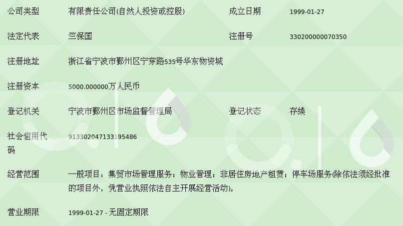 宁波华东物资城市场建设开发中的非居住房地产租赁实践与探索